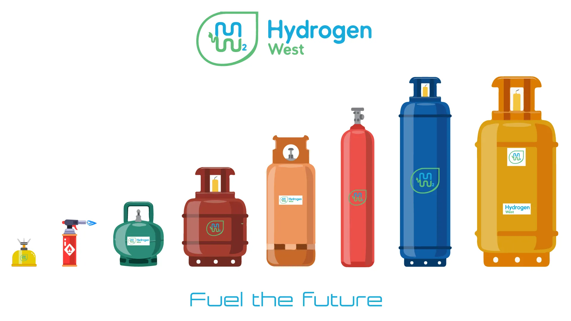 Hydrogen West gas cylinder products, Fuel the Future